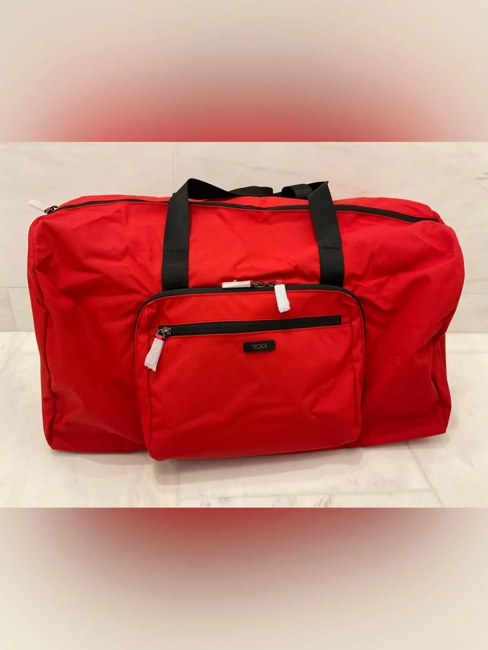 NEW TUMI Voyageur JUST IN CASE Packable 20.5” Duffel Bag - TUMI RED